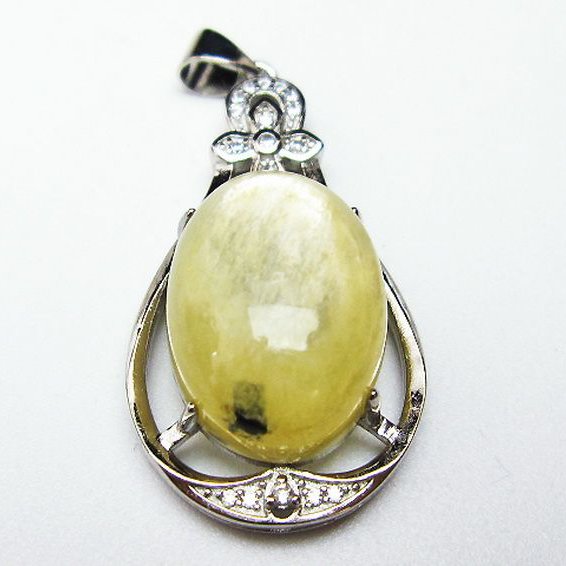 イエローマイカ　白雲母  ペンダント [T337-597]