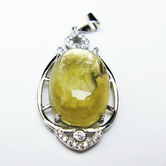 イエローマイカ　白雲母  ペンダント [T337-631]