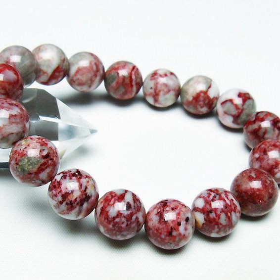 シナバークォーツ　賢者の石 ブレスレット 13mm [T34-13039]