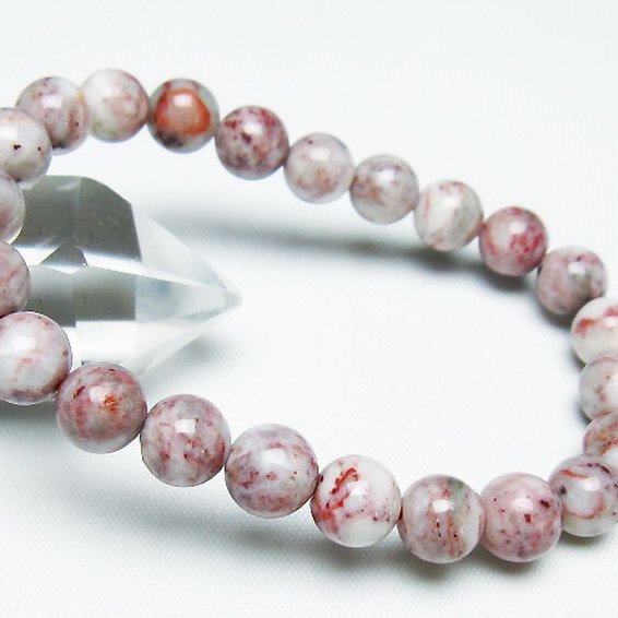 シナバークォーツ　賢者の石 ブレスレット 8mm [t34-13198]