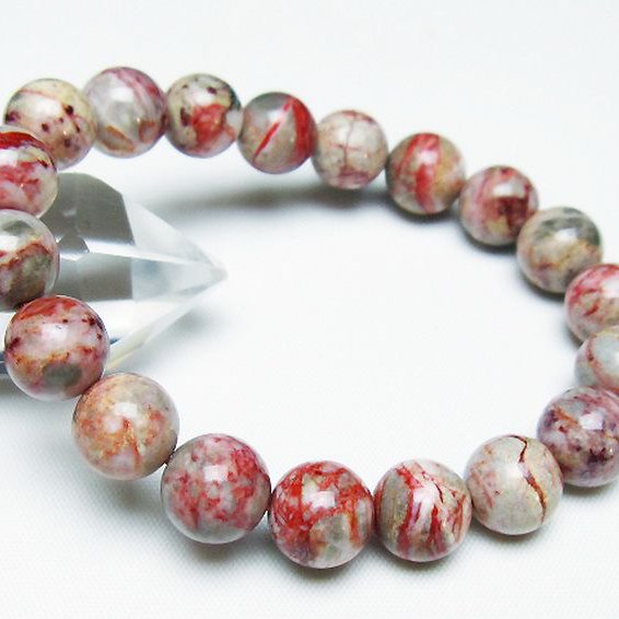 シナバークォーツ　賢者の石 ブレスレット 11mm [t34-13267]