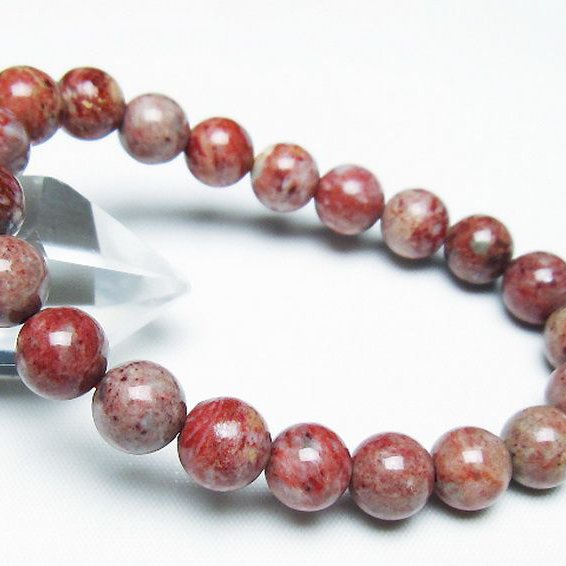 シナバークォーツ　賢者の石 ブレスレット 9mm [t34-13305]