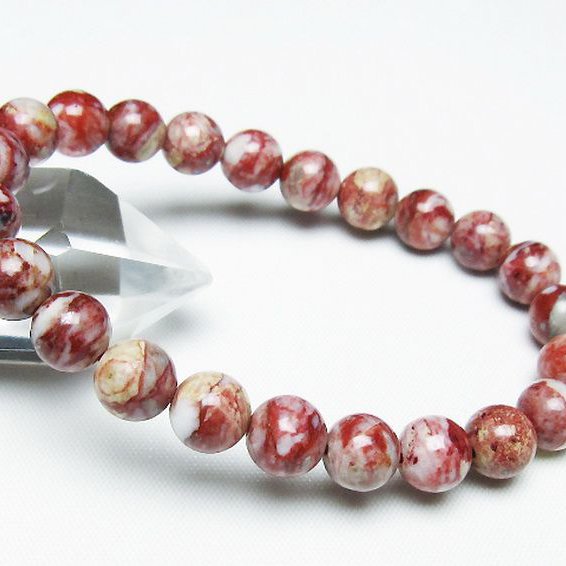 シナバークォーツ　賢者の石 ブレスレット 8mm [t34-13307]