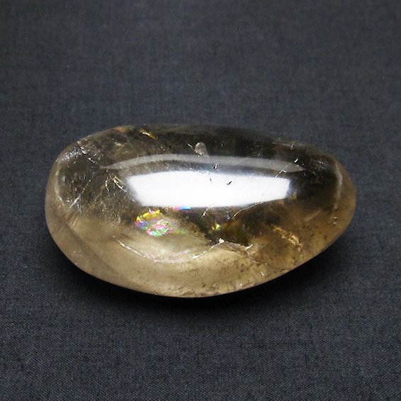虹入り ライトニング水晶 原石 [t344-2444]