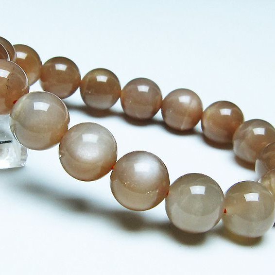 オレンジムーンストーン ブレスレット 12mm [T347-5521]