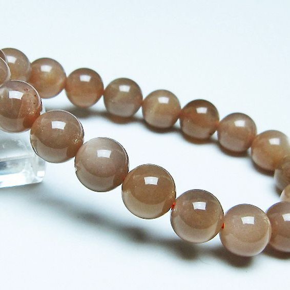 オレンジムーンストーン ブレスレット 10mm [t347-5527]