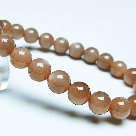 オレンジムーンストーン ブレスレット 8mm [T347-5543]
