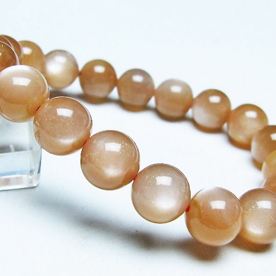 オレンジムーンストーン ブレスレット 11mm [T347-5674]