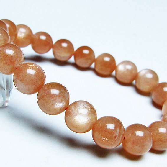 オレンジムーンストーン ブレスレット 10mm [t347-5692]
