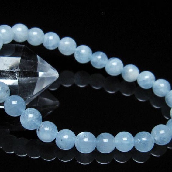 アクアマリン ブレスレット 7mm [T35-19615] 