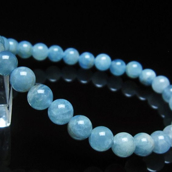 アクアマリン ブレスレット 6mm [t35-19714]