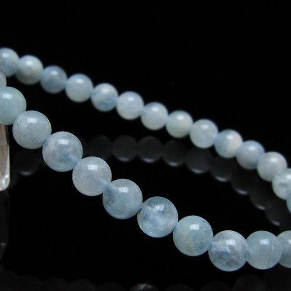 アクアマリン ブレスレット 6mm [t35-20278]