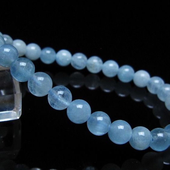 アクアマリン ブレスレット 6mm [t35-20358]