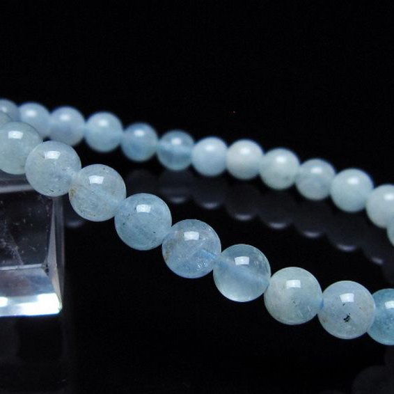 アクアマリン ブレスレット 6mm [t35-20747]