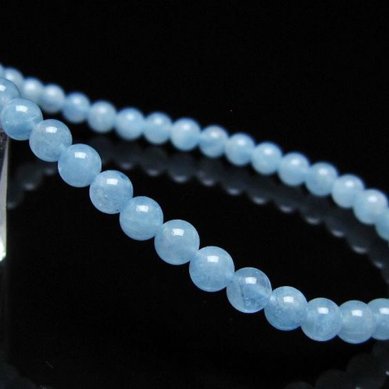アクアマリン ブレスレット 4mm [t35-20748]