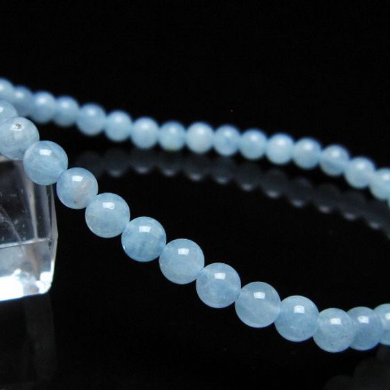 アクアマリン ブレスレット 5mm [t35-20749]