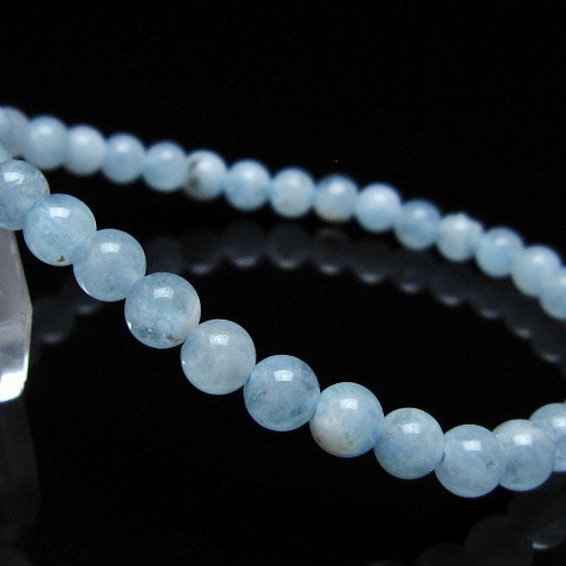 アクアマリン ブレスレット 5mm [t35-20753]
