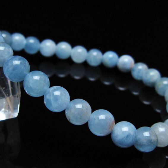 アクアマリン ブレスレット 6mm [t35-20789]
