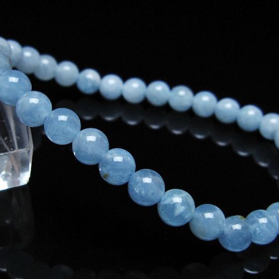 アクアマリン ブレスレット 5mm [t35-20810]