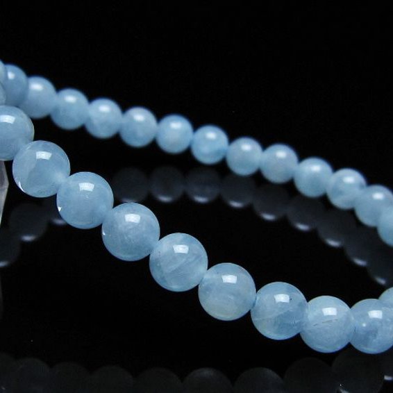 アクアマリン ブレスレット 6mm [t35-20816]