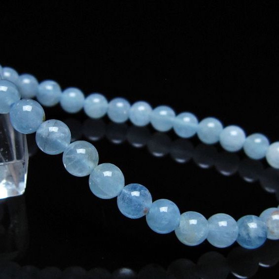 アクアマリン ブレスレット 5mm [t35-20830]