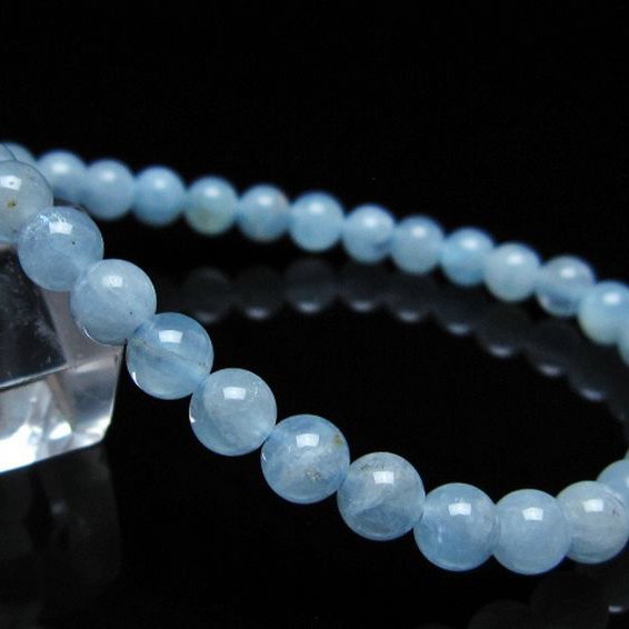 アクアマリン ブレスレット 5mm [t35-20845]