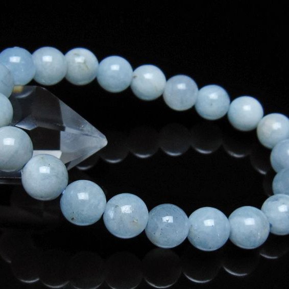 アクアマリン ブレスレット 9mm [t35-20976]