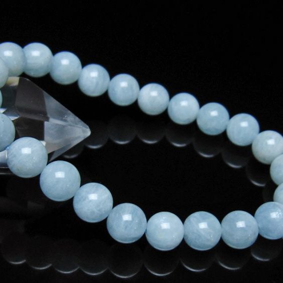 アクアマリン ブレスレット 8mm [t35-20985]