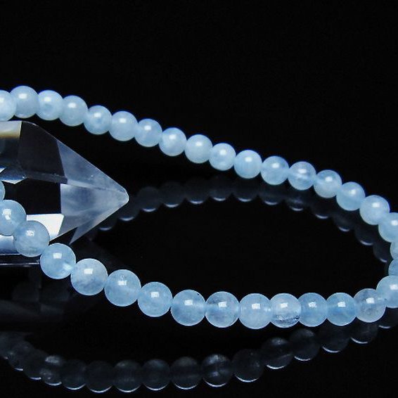アクアマリン ブレスレット 5mm [t35-21043]
