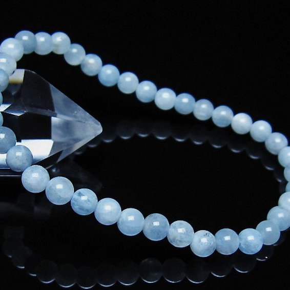 アクアマリン ブレスレット 5mm [t35-21046]