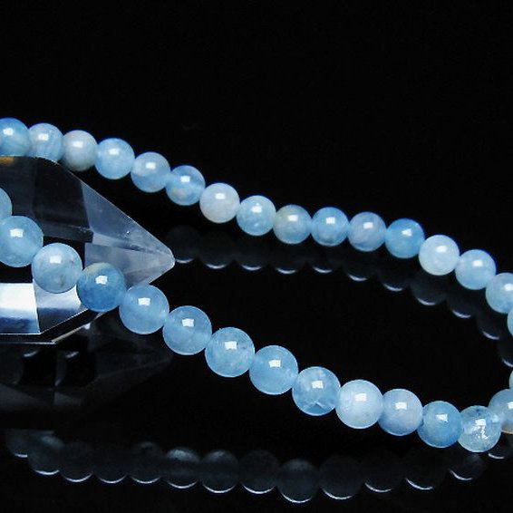 アクアマリン ブレスレット 5mm [t35-21082]