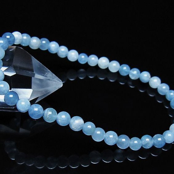 アクアマリン ブレスレット 4mm [t35-21104]