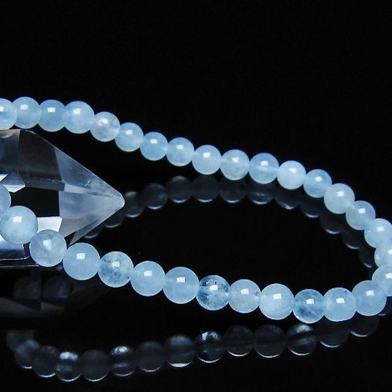 アクアマリン ブレスレット 5mm [t35-21111]