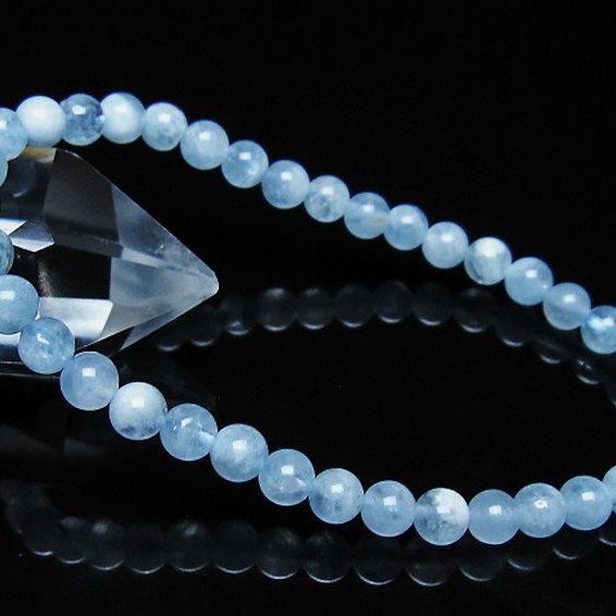 アクアマリン ブレスレット 5mm [t35-21112]