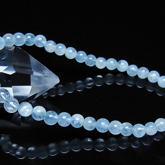 アクアマリン ブレスレット 5mm [t35-21113]