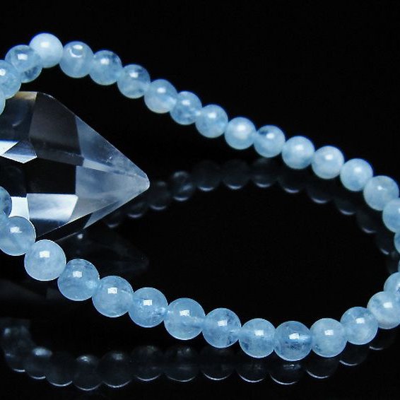 アクアマリン ブレスレット 5mm [t35-21118]