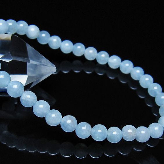 アクアマリン ブレスレット 5mm [t35-21124]