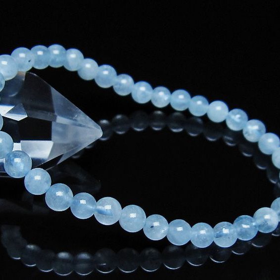 アクアマリン ブレスレット 5mm [t35-21157]