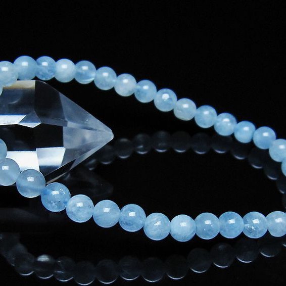 アクアマリン ブレスレット 5mm [t35-21161]