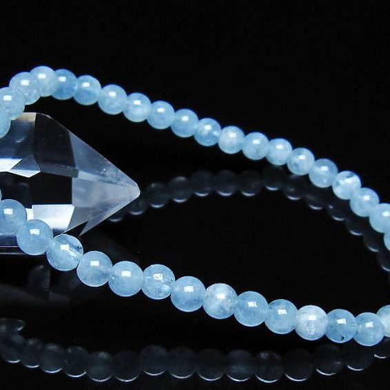 アクアマリン ブレスレット 5mm [t35-21168]