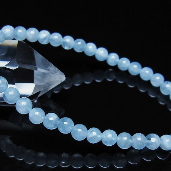 アクアマリン ブレスレット 5mm [t35-21169]