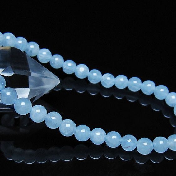 アクアマリン ブレスレット 5mm [t35-21174]