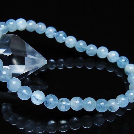 アクアマリン ブレスレット 6mm [t35-21176]