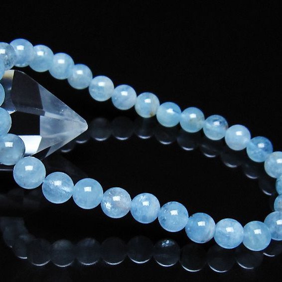 アクアマリン ブレスレット 6mm [t35-21178]