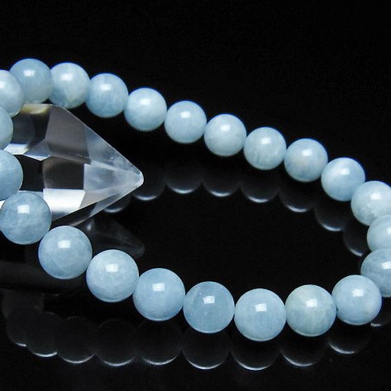 アクアマリン ブレスレット 8mm [t35-21282]