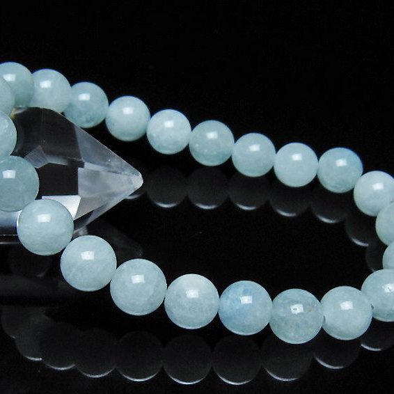 アクアマリン ブレスレット 8mm [t35-21347]