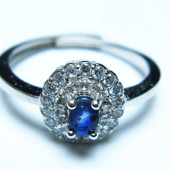 サファイア 指輪 18号 [t351-1014]