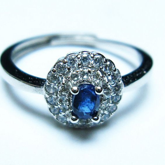 サファイア 指輪 18号 [t351-1057]