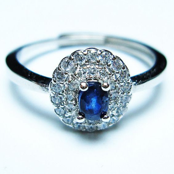 サファイア 指輪 (18号)[T351-1330]