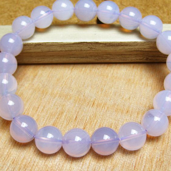 スコロライト（ラベンダークォーツ） ブレスレット 9mm [T352-1535]